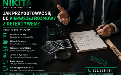 Jak przygotować się do pierwszej rozmowy z detektywem? Praktyczny poradnik
